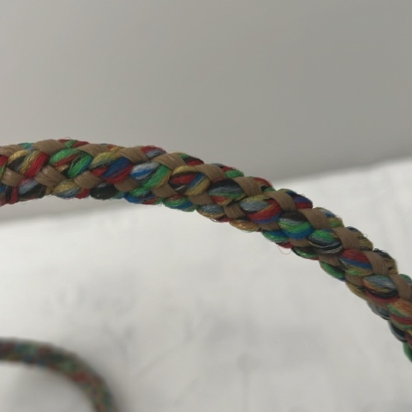 Vintage belt multicolor braided - Picture 3 of 6